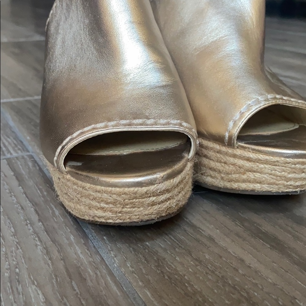 The Mavery Gold Wedges main image 1